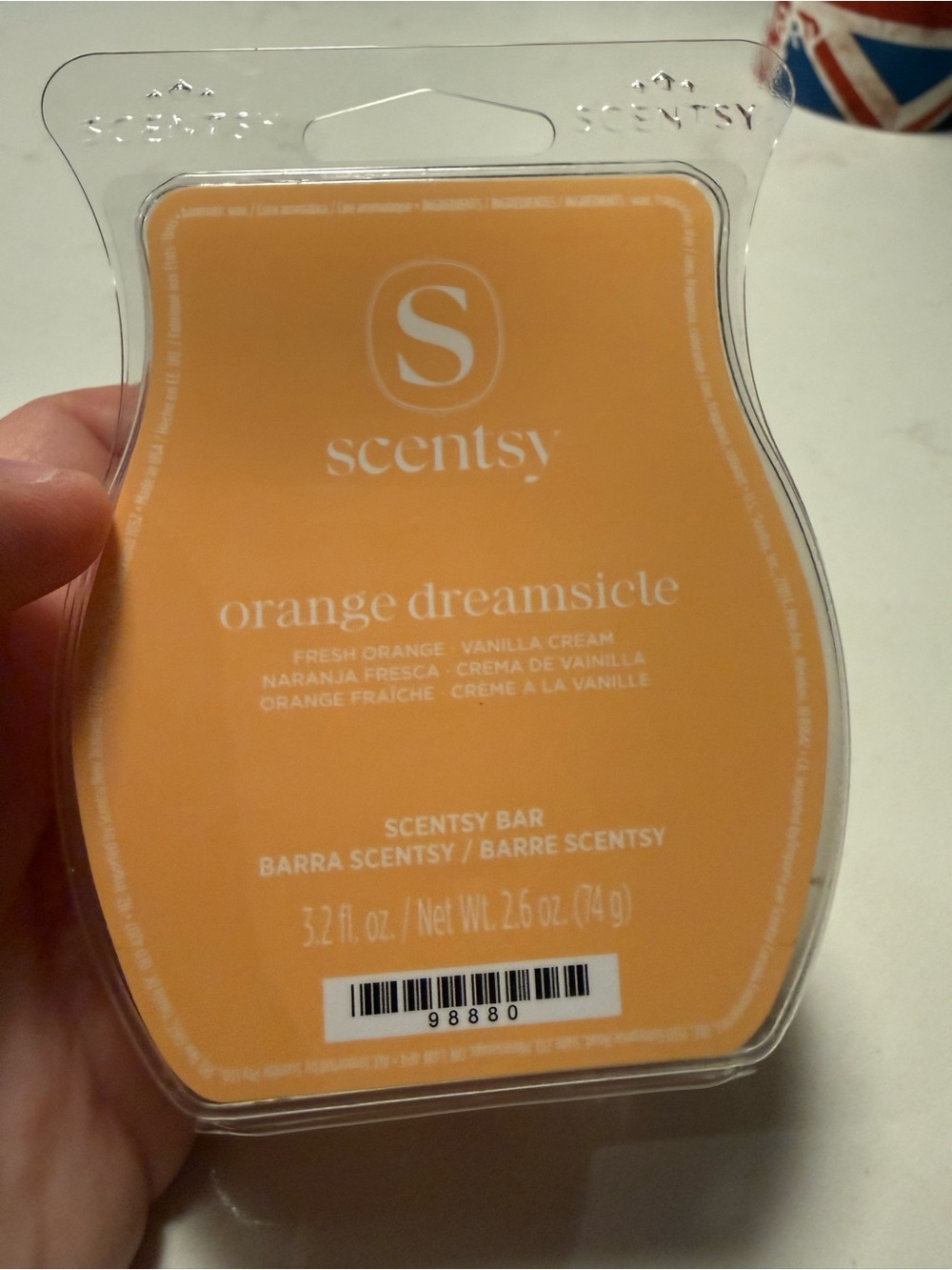 Scentsy Orange Dreamsicle Wax Bar - Peachy Orange
